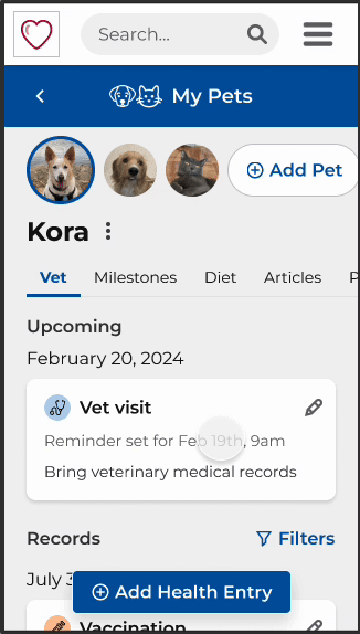 Gif showcasing the issue of tabs being off the fold horizontally.