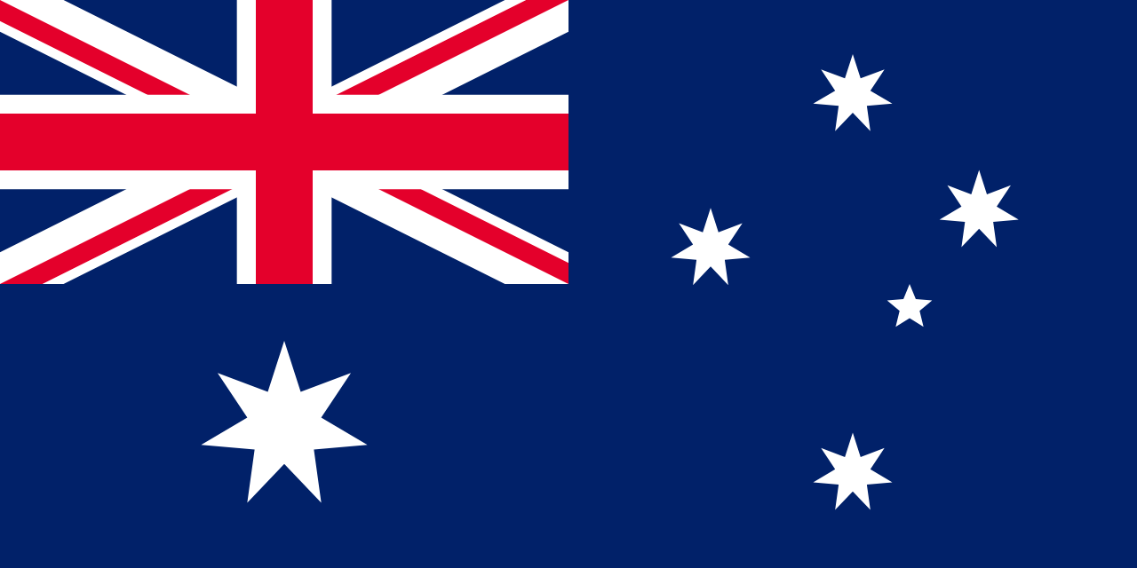 The Australian flag.